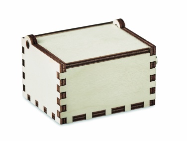 Logo trade promotional giveaways image of: Wooden Christmas music box